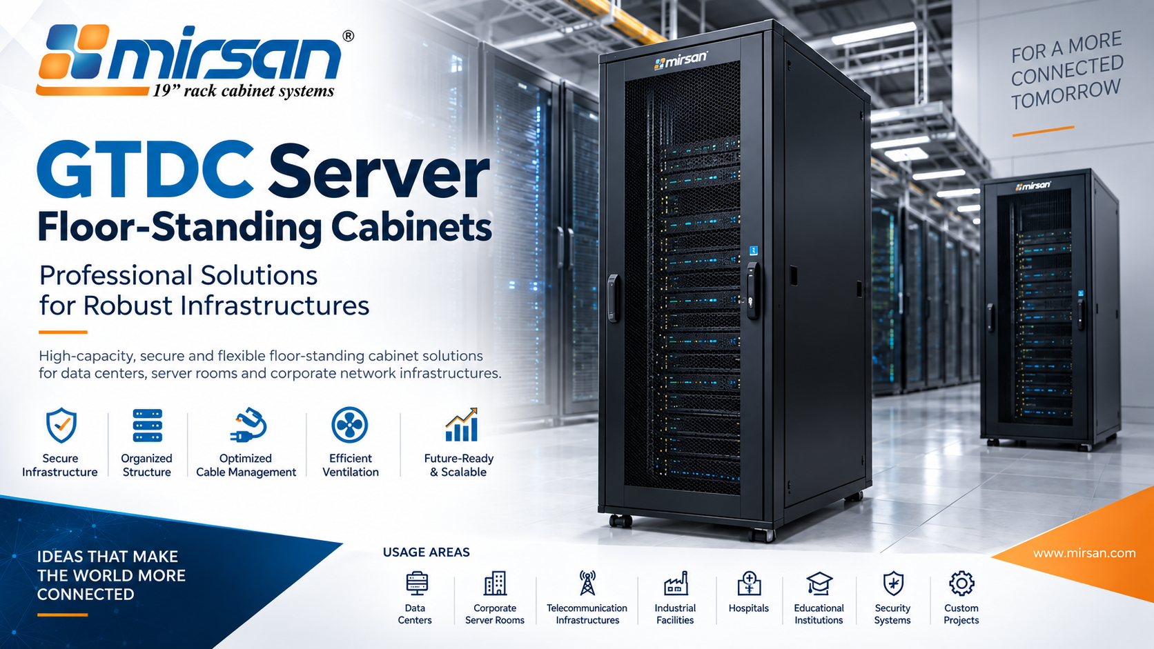 GTDC Server Floor-Standing Cabinets | Server Rack Cabinet